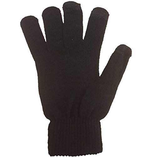 Laylawson Gants pour écran tactile iPad iPhone BlackBerry HTC -  Noir -  taille unique