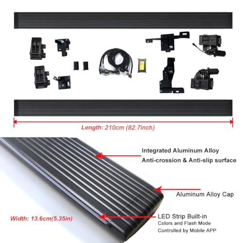 Estribos eléctricos LED retráctiles para BMW X7 2019-2025 miniatura 2
