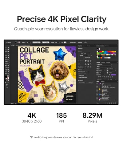 Image of P24U 24 inch 4K Monitor, IPS Glossy Panel (Minimalist with Stand)