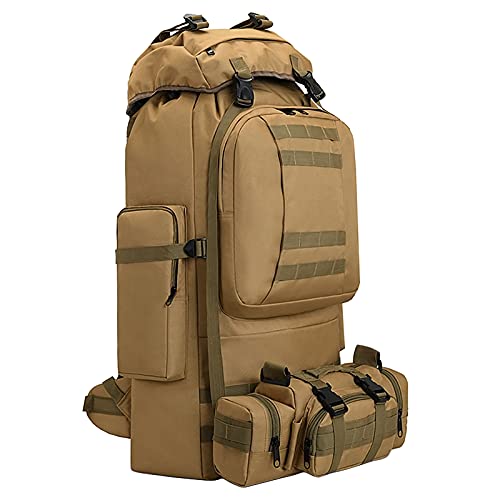 King’sGuard 100L Camping Hiking Backpack Molle Rucksack Military Camping Backpacking Daypack