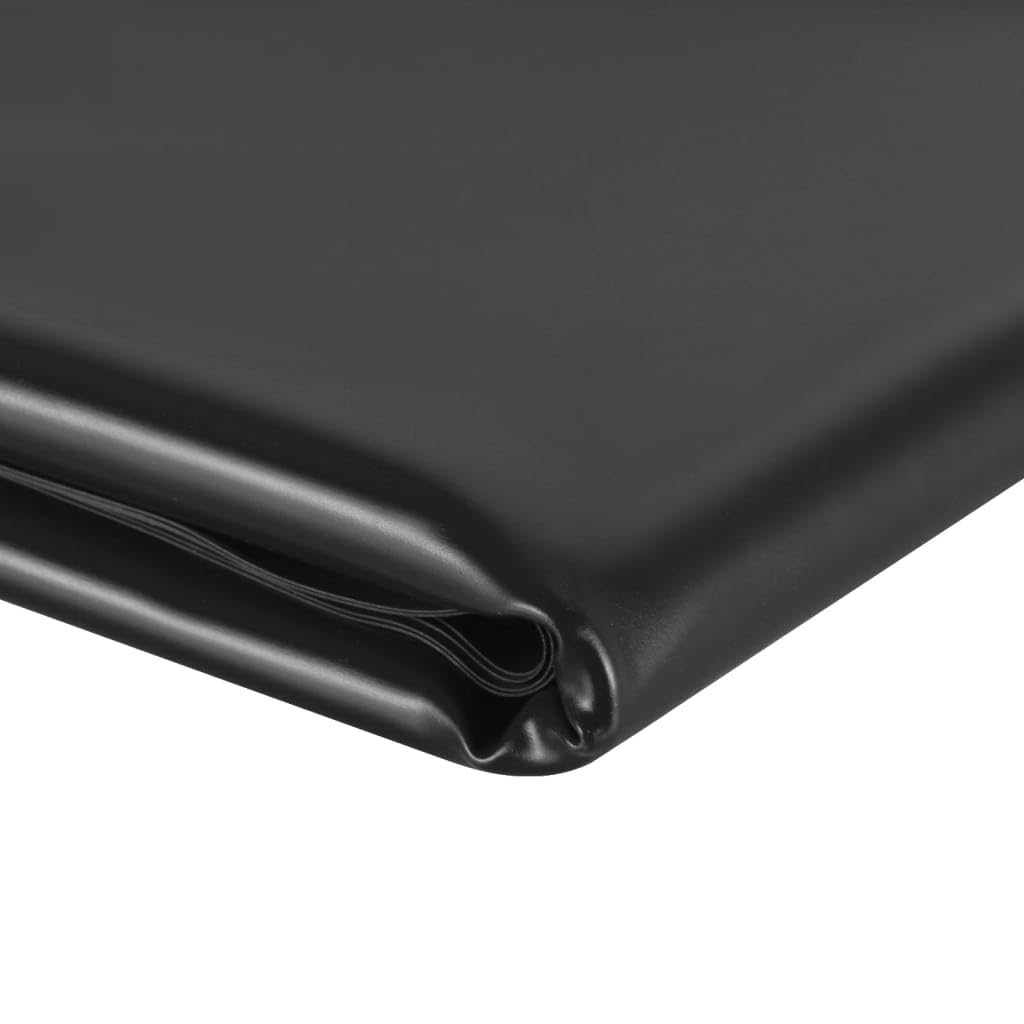 Teichfolie Schwarz PVC 0,5 mm 2x4 m hochelastisch reißfest UV-beständig für Teichbecken Garten Outdoor Wasserspiel und Teichzubehör mit optimaler Abdichtung