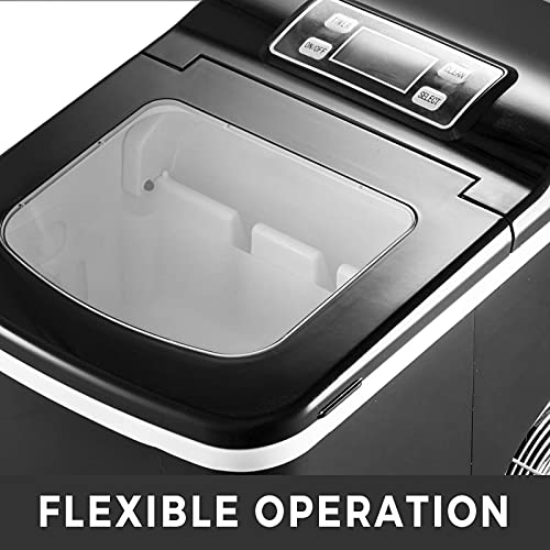 Máquina de hielo acero inoxidable 12kg 220V con pantalla LCD miniatura 4