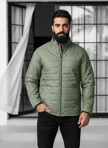 Image of TAGAS JACKET|mans Winter Puffer Jacket| Men's Solid Black Quilted Puffer Jackets | Lightweight Warm Winter Wear | Full Sleeve Front Zip Closure | Casual Outdoor Travel Jacket for Men