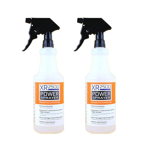 SprayCo 32oz Chemical Resistant Spray Bottle – Adjustable Nozzle, Built-in Dilution Scale, Heavy Duty Plastic, All-Purpose Cleaning, Gardening, Car Detailing, Plant Mister