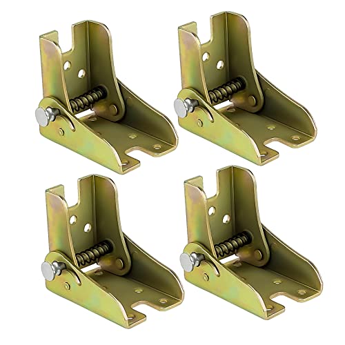 95Street Pied Table Rabattable,4 PCS Cadre de Support Pliable Pliable Verrouillage Extension Table Lit Jambe Pieds Pliable Support de Fixation,Rallonge de Table Pliante de Cuisine