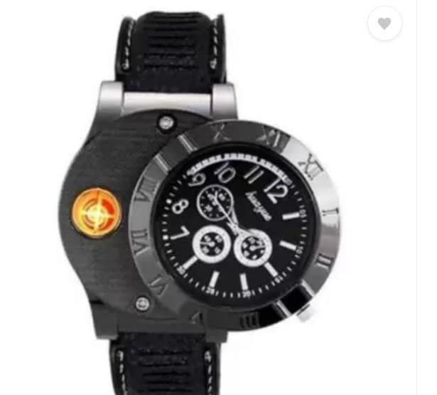 WBDLess Premium Lighter Flame Less Premium Lighter Watch USB Electronic