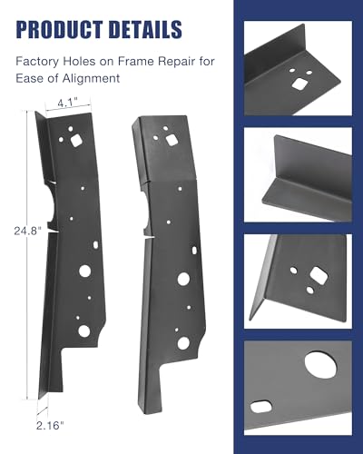 Image of Mountainpeak Over Axle Frame Repair Kit Fit for 2004-2008 Ford F-150 Crew Cab 5.5' Short Bed Frame Replacement (4 Doors)
