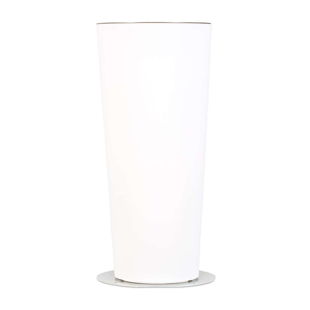 STARFIVE Vaso luminoso CON PISTRA INOX PER FISSAGGIO,vaso in resina illuminato, vasi luminosi, per esterno o interno. 139.9h 85 cm