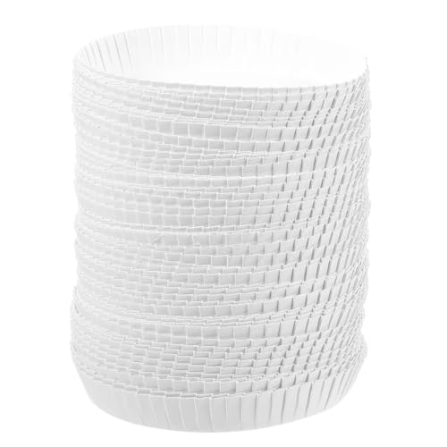 UTHCLO 100個 一次性紙製カップ蓋 重ね可能な防塵カバー 飲食店 ホテル バー カフェ用 環境配慮素材使用 手軽に使える使い捨て設計