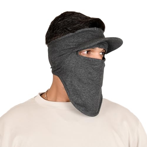 Image of R2 Cotton Visor Face Mask | Unisex Balaclava | Full Face Ninja Mask | Unisex Bike Riding & Cycling, Anti Pollution Dust & Sun Protection Full Face Cover Reusable Visor Mask