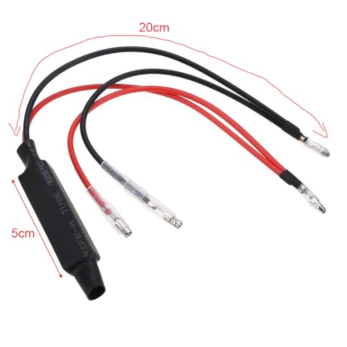 Image of Gebildet 4PCS Motorcycle Resistor 12V Motorbike Turn Signal Indicator Resistor 10W10Ω Adaptor Flash Fix Error LED for Motorcycle Motorbike(Y-063)