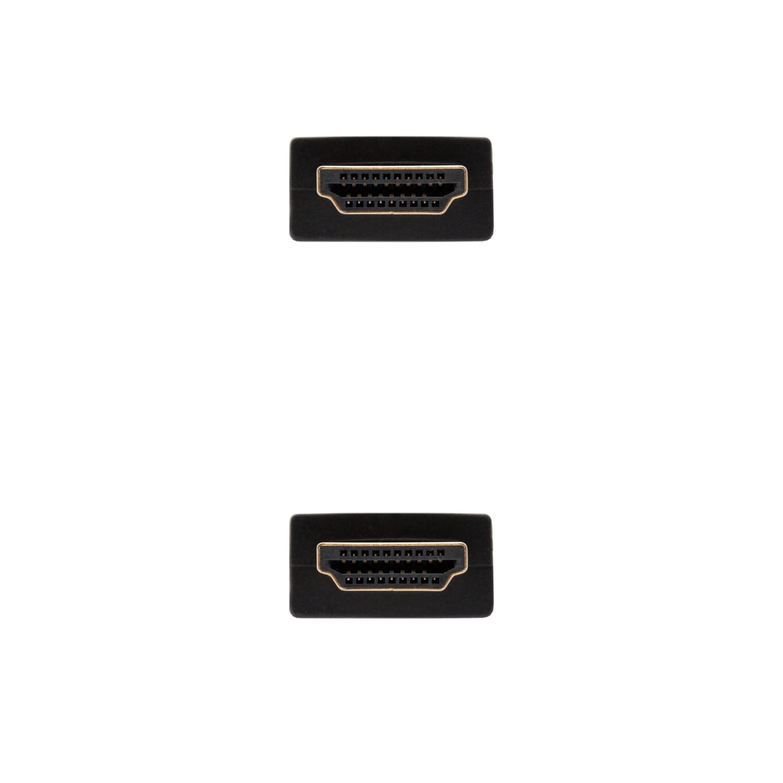 NANOCABLE 10.15.1700 - HDMI Cable V1.4 High Speed/HEC, A/M-A/M, Black, 1 m, Black/White - Image 3