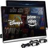 13.3 Inch 4K Android 10.0 Universal Multifunction Car TV Headrest Monitor Tablet Touch Screen Support 1080P Headset WIFI/Bluetooth/USB/SD/HDMI in+Out/FM/Mirror Link Video Player (2G ram 16G rom (2PC))