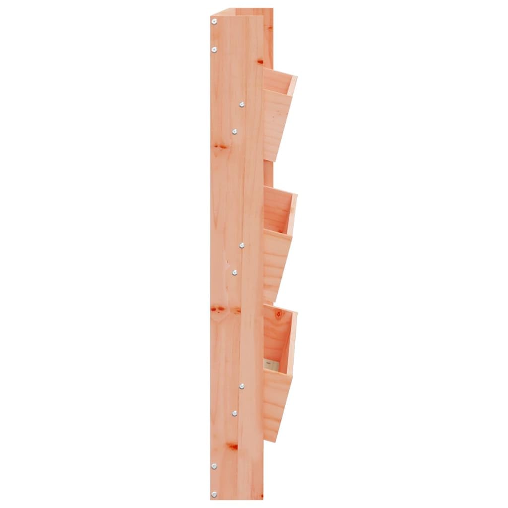 vidaXL Jardinera Pared 3 Niveles, Macetero para Plantas Flores, Jardinera Vertical Colgante, Macetero para Jardín Patio, Madera Maciza de Douglas