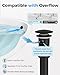 BOTEMY Bathroom Sink Drain with Overflow-Big Cap Pop up Drain, Anti-Clogging Vessel Sink Stopper Fit for 1.6
