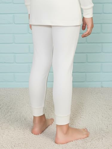 ONN Solid Premium Thermal Trouser OT076_Kids_TRO_WH_55_1PC White - Image 4 thumbnail