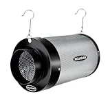 MELONFARM 6 Inch Air Carbon Filter Smelliness Control with Australia Virgin Charcoal, Odor Removal Carbon Filter for Grow Tent, Inline Fan, Hydroponics, Pre-Filter Included, Insulated Flange 6' x 12'