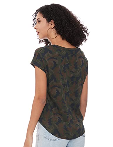Image of Max Women's Typographic Print Round Neck Sports T-Shirt