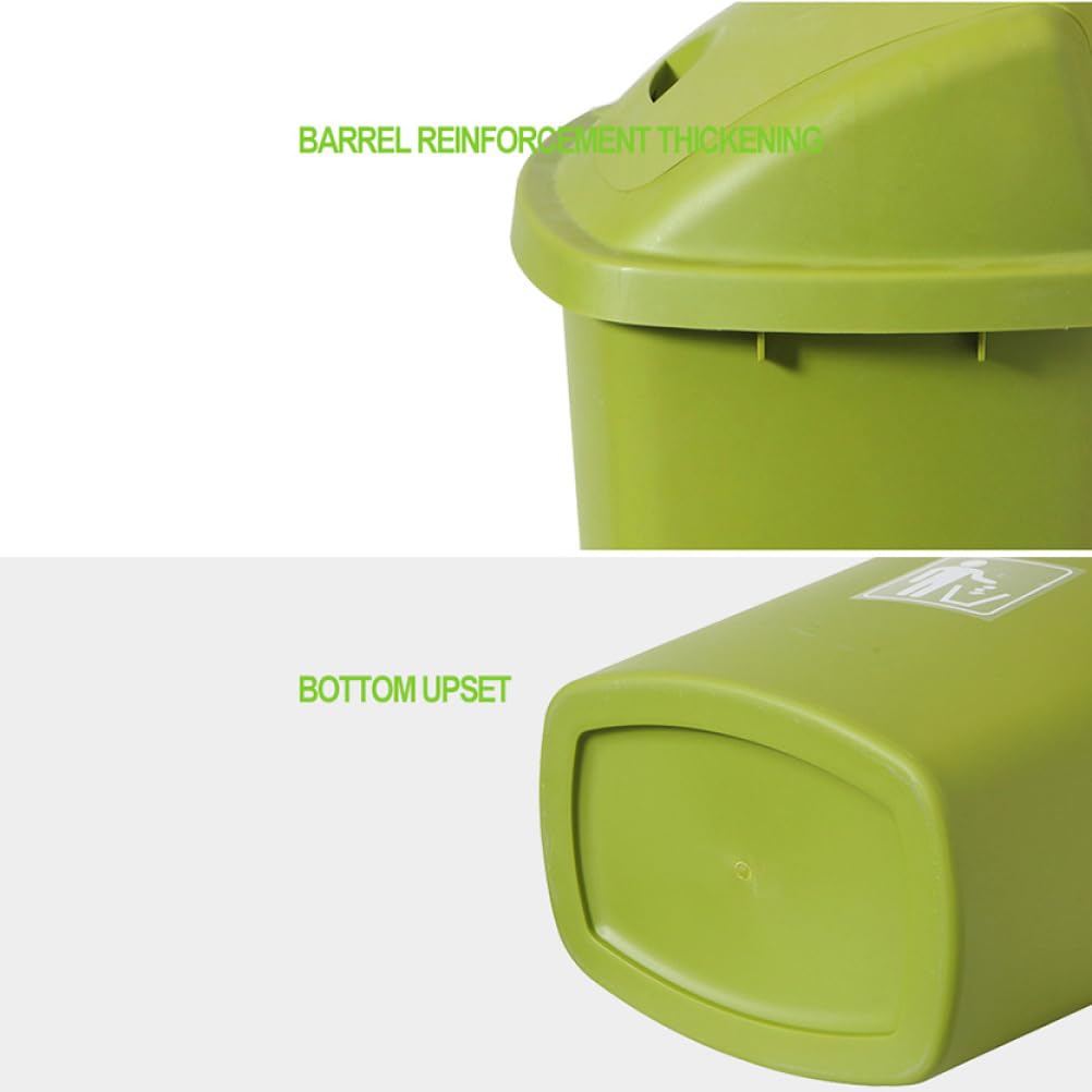 Poubelles extérieures Poubelle grande capacité intérieure/extérieure avec couvercle basculant Poubelle en plastique pour cuisine maison jardin Grande capacité