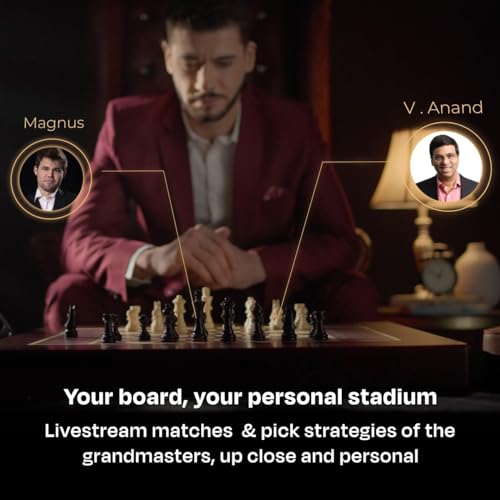Image of Miko Chess Grand: Your Ultimate AI Chess Companion | Fully Automated Gameplay for All Skill Levels | World's Smartest Electronic Chess Board | Magnetic Wooden Chess Sets with Self Moving Pieces | AI-Powered Board with Self-Moving Pieces, Bluetooth Ble, 20 Plus Adaptive AI Levels, 30 Games per Charge
