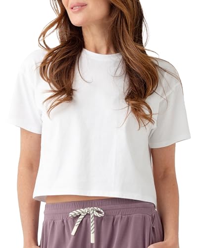 Cozy Earth - Women's All Day Cropped Tee - 100%