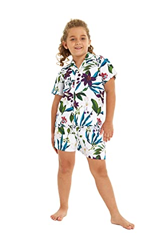 Matchable Family Hawaiian Luau Men Women Girl Boy Clothes in Purple Orchid2
