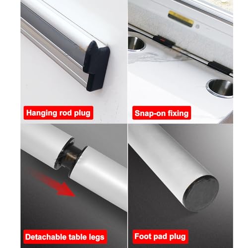 Table de camping-car pivotante double couche pour optimiser l'espace intérieur