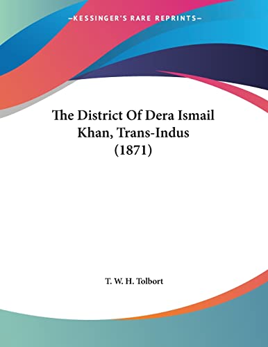 The District Of Dera Ismail Khan, Trans-Indus (1871)