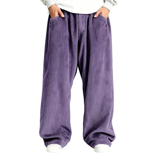 Pantalon velours côtelé coupe classique en tissu côtelé doux haut de gamme
