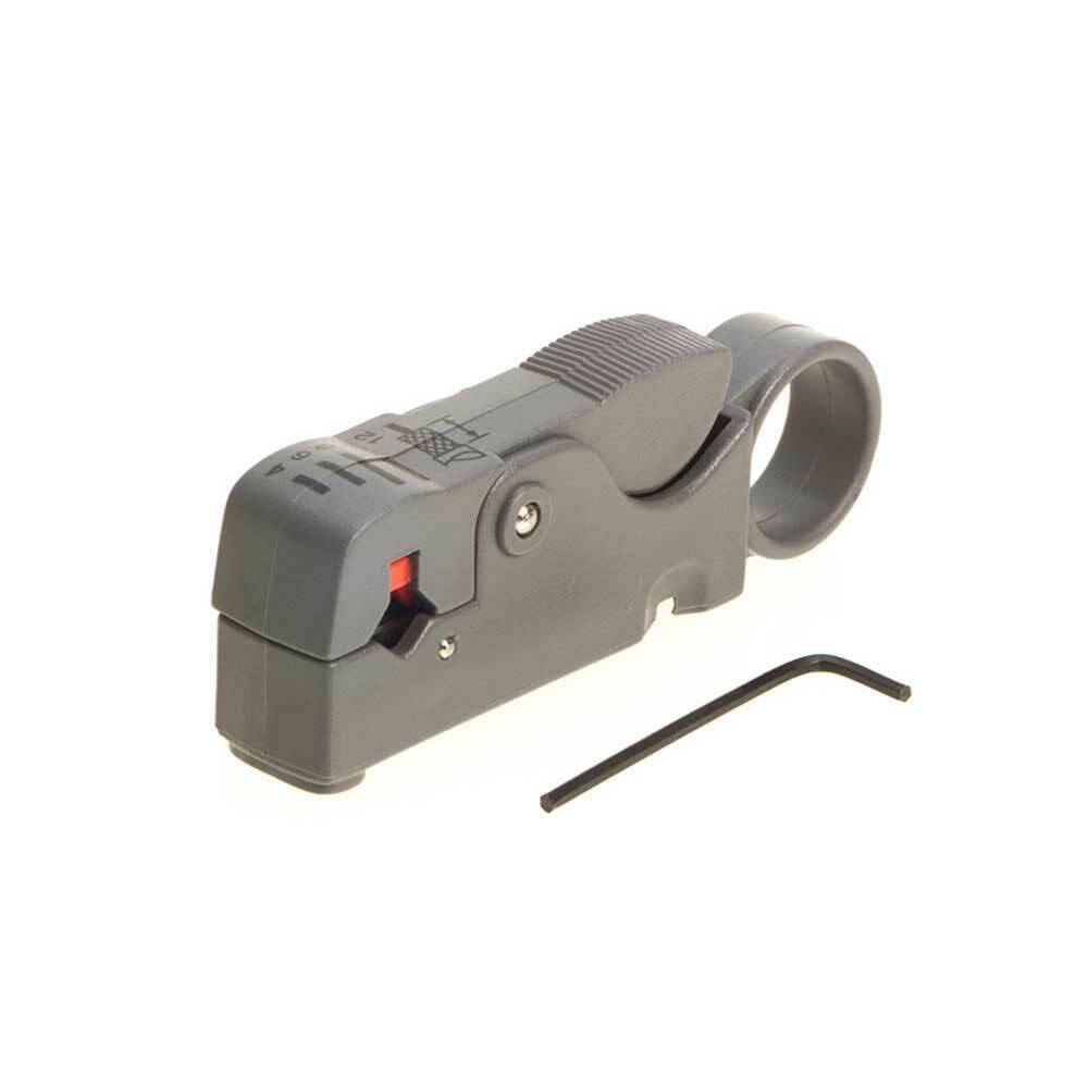 Cables Direct Online - Rotary Coax Coaxial Cable Stripper Cutter Tool For RG58 RG6 RG59 Quad, Dual Wire