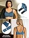 COMFELIE Women No Underwire Bra Buttery Smooth Bras Seamless Wireless Bralette for Heavy Breast Nordic Blue Small