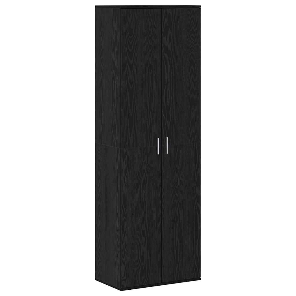 Aparador moderno de madera con estantes y puertas de almacenaje vertical de 180cm