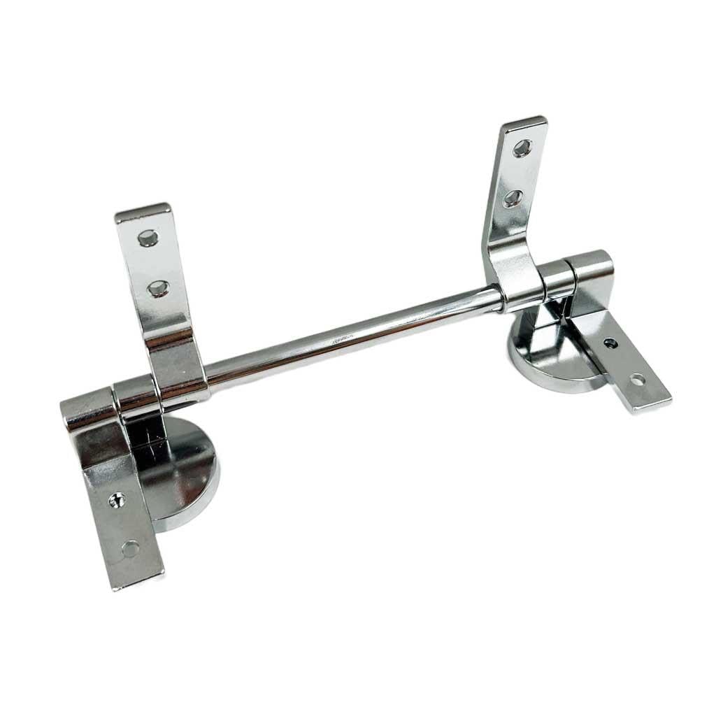 Keyplumb White Bar Hinge Chrome For Wooden Wc Toilet Seat Replacement Fitting