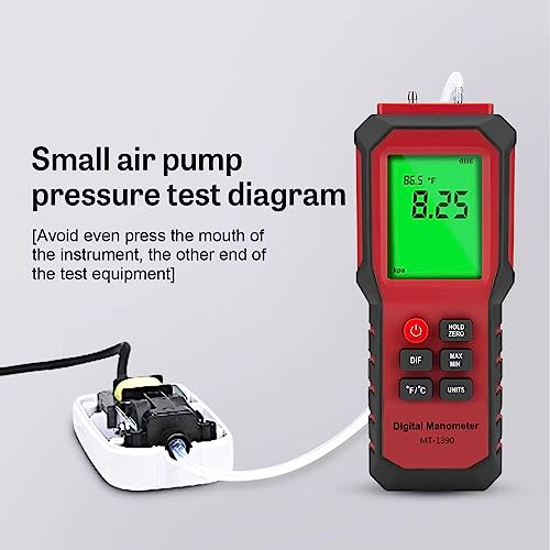 Digital Manometer Air Pressure Meter, YZT Meter Differential Pressure Gauge, ...