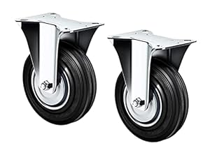 Kippen 1600K1 Industrial 75mm Fixed Castor Pair