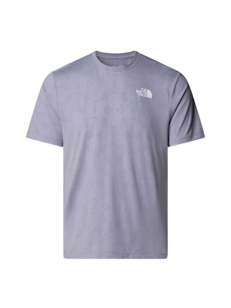The North Face Men's 24/7 S/S Embossed T-Shirt, Pearl Mist Tent Model P, S