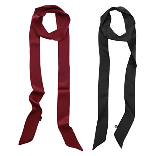 DULSPUE Cinturón Mujer Fiesta, Fajín Negro para Vestido de Boda y Ocasiones Especiales (Negro, Rojo)
