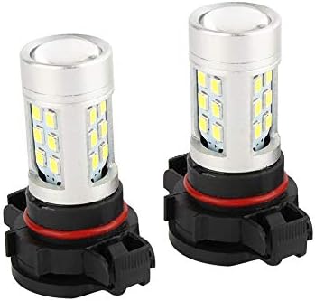2PCS LED Fog Light Bulb,KIMISS White 5202 H16 LED Bulbs Daytime Running Lights H16 2504 5200 5201 5202 9009 PSX24W