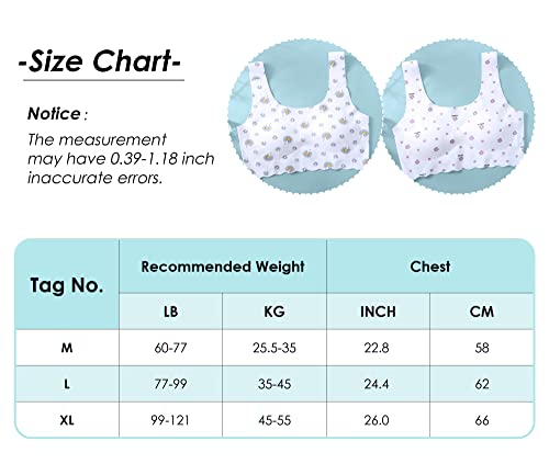 Lightly Padded Bralette For Teens Cami Bralettes Little Girls Training Bras 12-14 Girls Sports Bra With Removable Pads Racerback Wireless Seamless Bra Kids Beginner Bra #TOP3