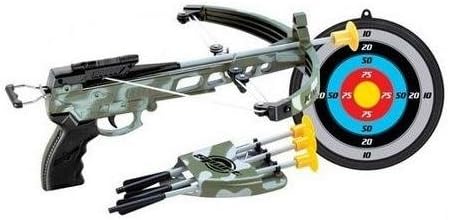 Kings Sport Military Toy Crossbow Set w/Target, Soft Power Safe Children Game Set