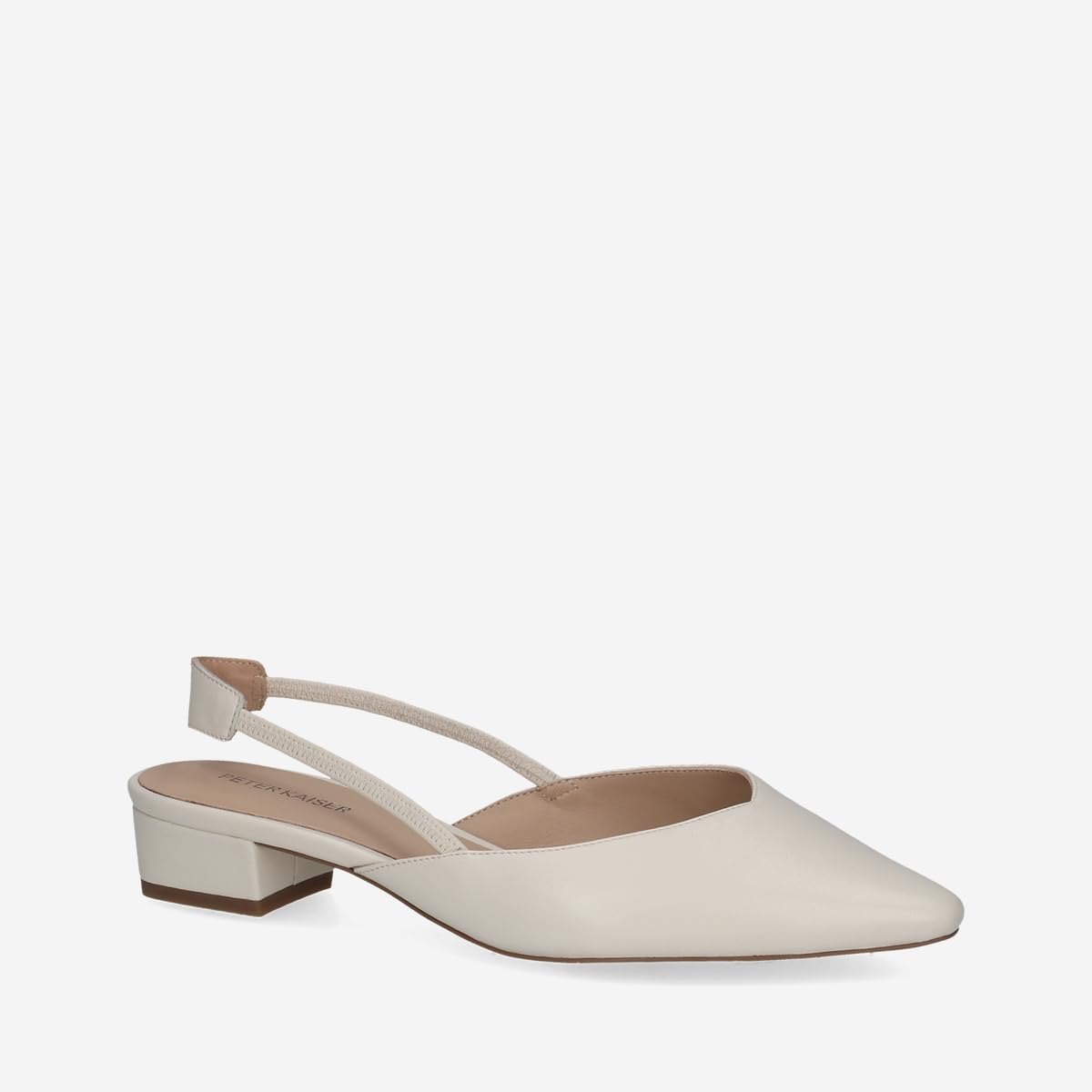 Peter Kaiser Damen - Peeptoes & Slingpumps 7944 in weiß Glattleder