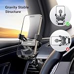 UGREEN Car Phone Holder Gravity Vent Phone Mount | Cell Phone Holder Compatible with iPhone 17 16 15 14 13 12 Pro Max Mini Plus, iPhone 11 SE XS XR 8 7 6 6S Smartphone, Black