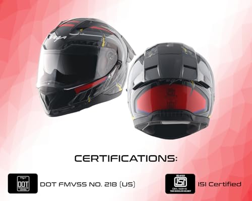 Vega Rapid Drack D/V Full Face Riding Helmet Black 1 Count - Image 7