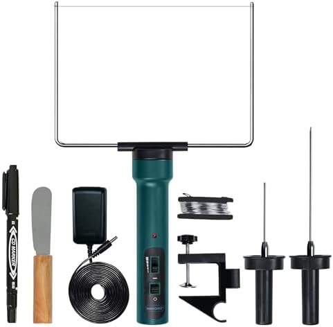 WINONS Hot Wire Foam Cutter with Temperature Controller and Light Indicator, Upgraded WFC-0008 Styrofoam Cutter with Max 400°��. Same as Hot Knife Foam Cutter and Polystyrene Cutting Tool (Kit of 10)