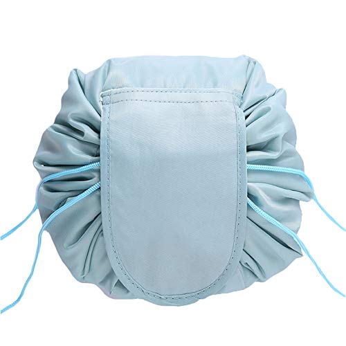 Bolsos de maquillaje perezosos de Smallboutique bolsa de almacenamiento de gran capacidad de moda (Grey)