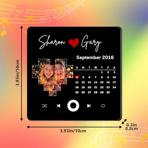 Imán Decorativo Rectangular con Música Personalizada miniatura 2