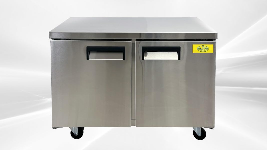 Elite Kitchen Supply EKS-TUC48R 12 cu ft Compact Fridge Stainless Steel