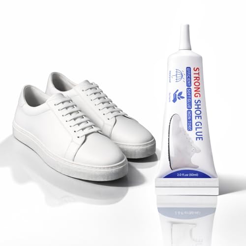 Primebly 60ml Strong Shoe Glue صمغ احذية قوي | Precision Nozzle لاصق نعل | Waterproof Fast-Drying Repair Adhesive | Flexible Shoe Sole Glue for Sneakers Boots Sandals Leather & Rubber | الحذاء