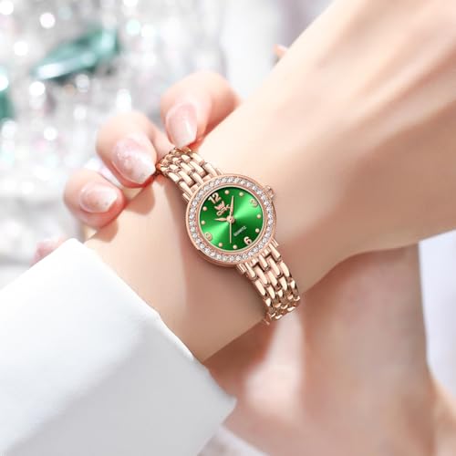 Image of OPK Wacthes for Women Bracelet Dress Easy to Read Stainless Steel Ladies Watches for Female Small Watch Waterproof Luminous Date