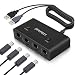 Gamecube Controller Adapter Switch with Turbo and Home Buttons for Wii U, Nintendo Switch, PC USB with 4 Port,Plug and Play,No Drivers Needed